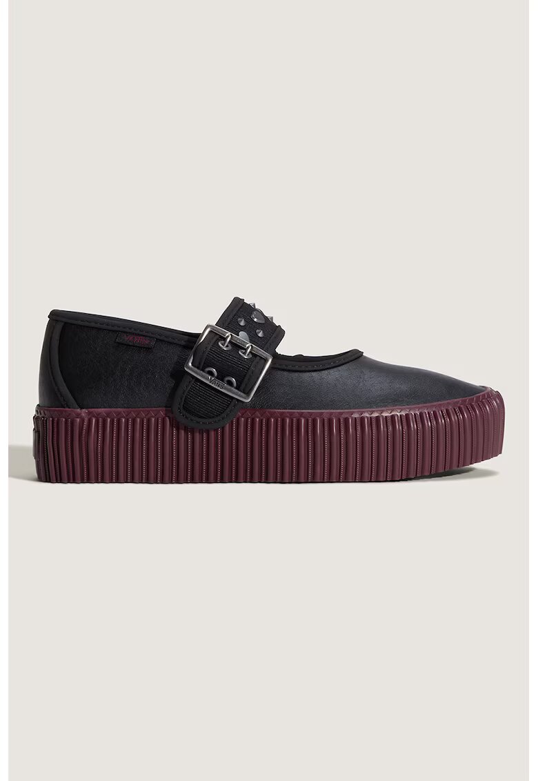 Vans Пантофки Mary Jane Creeper от еко кожа - Черен/Тъмновиолетов