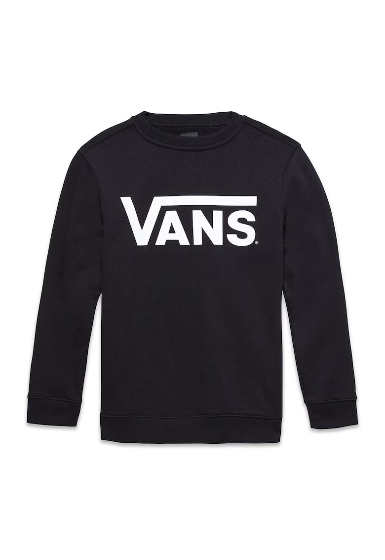 Vans Суитшърт с овално деколте с лого - Бял/Черен