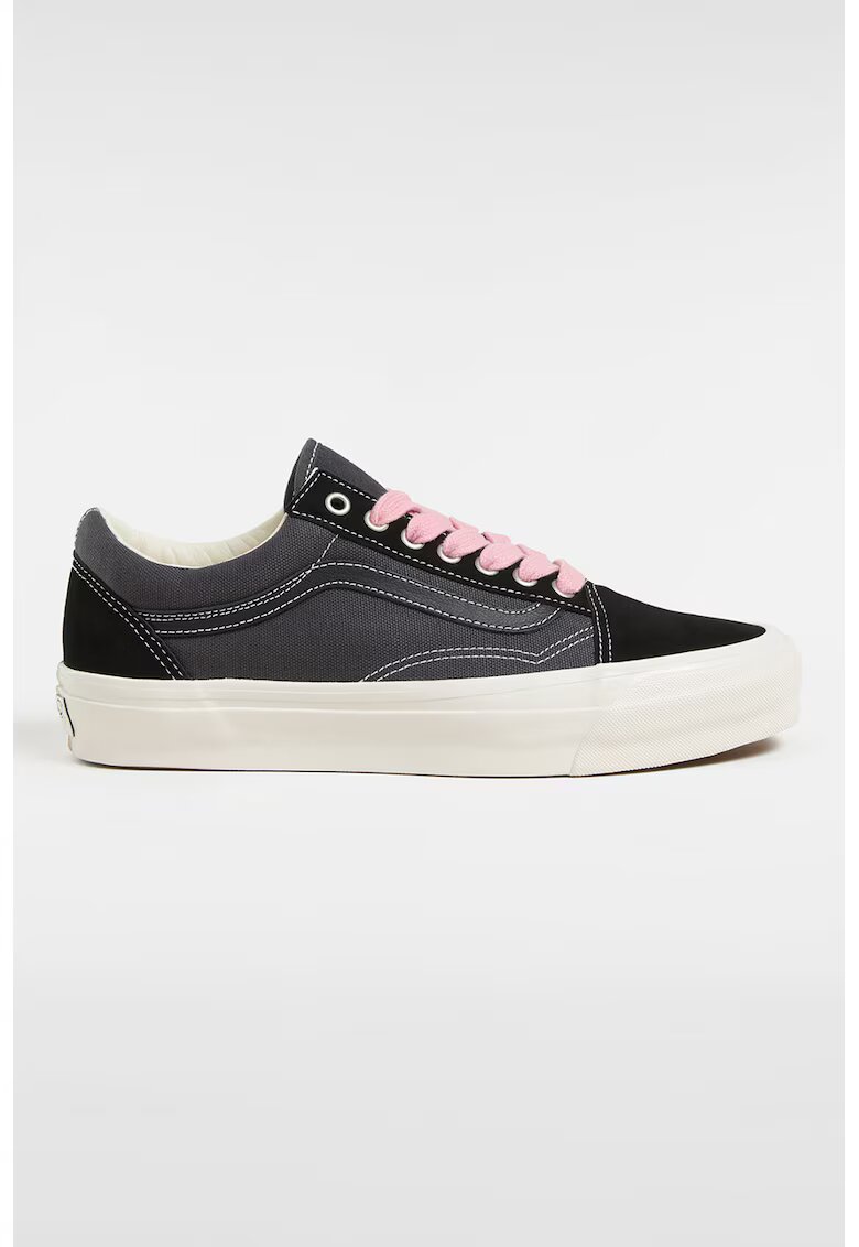 Vans Текстилни кецове Old Skool с велур - Черен/Tъмносив
