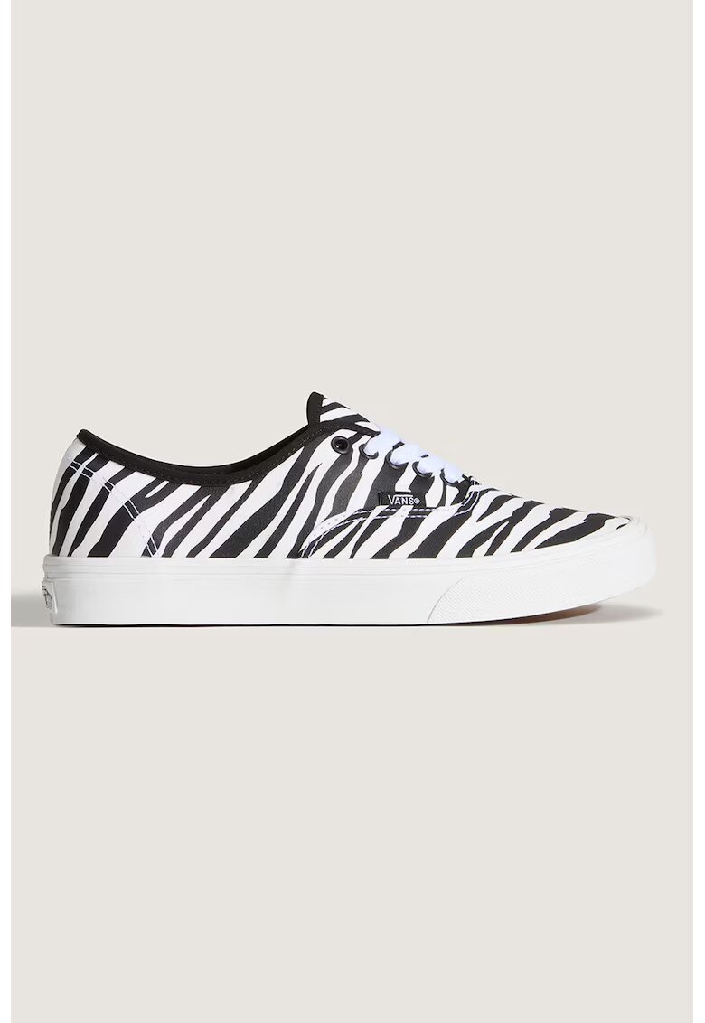 Vans Унисекс кецове Authentic с принт - Бял/Черен въглерод