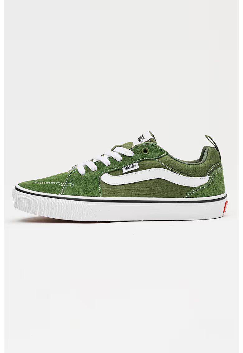 Vans Унисекс кецове Filmore с велур - Бял/Зелен