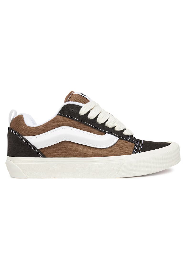 Vans Унисекс кецове Knu Skool VN000D22BW - естествена кожа - кафяво/черно