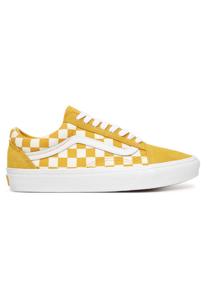 Vans Унисекс кецове Old Skool Checkerboa - текстил - жълти