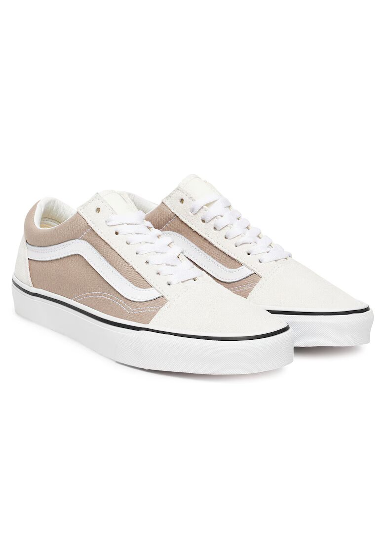 Vans Унисекс кецове Old Skool - естествена кожа - бели