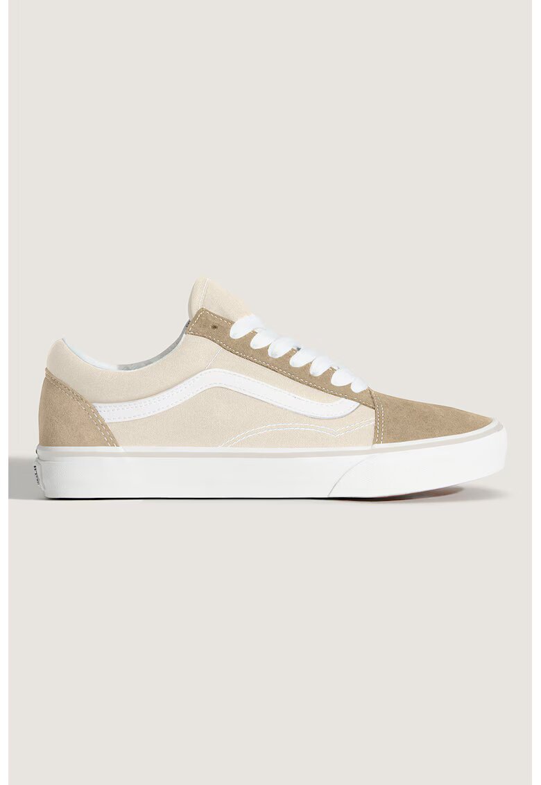 Vans Унисекс кецове Old Skool Nine с велур - Камел/Шампанско бежово