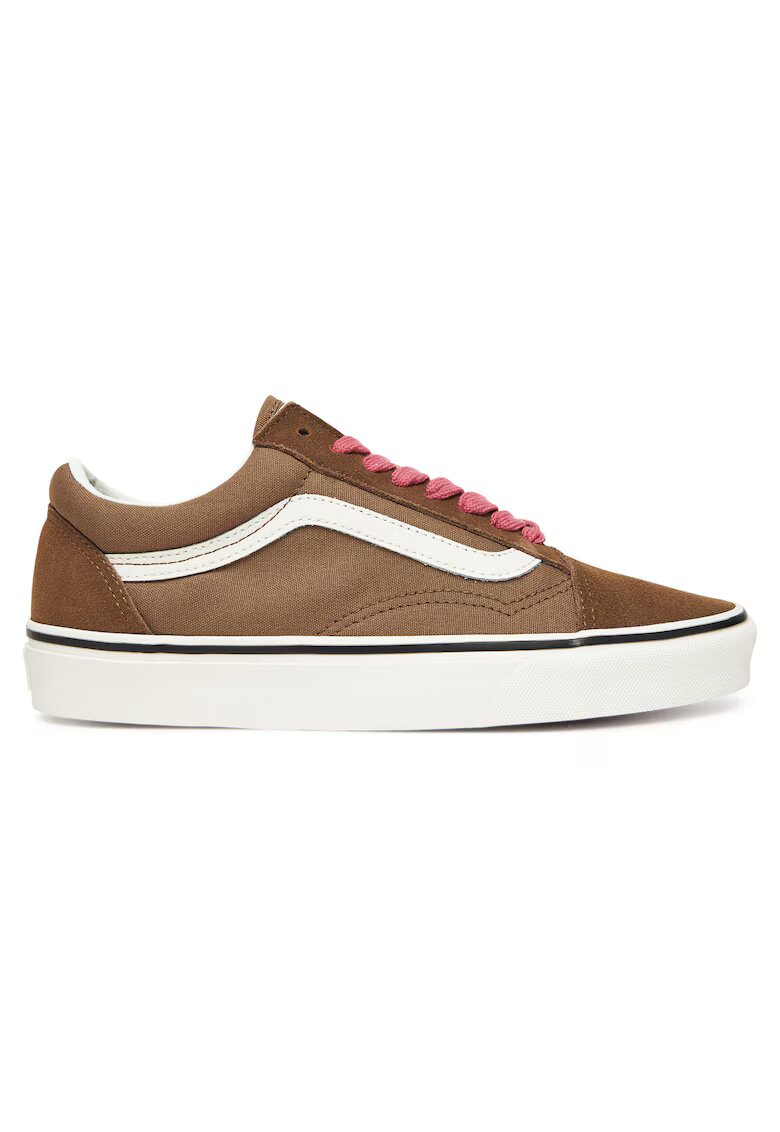 Vans Унисекс кецове Old Skool VN000D6WRP - естествена кожа - кафяво/розово