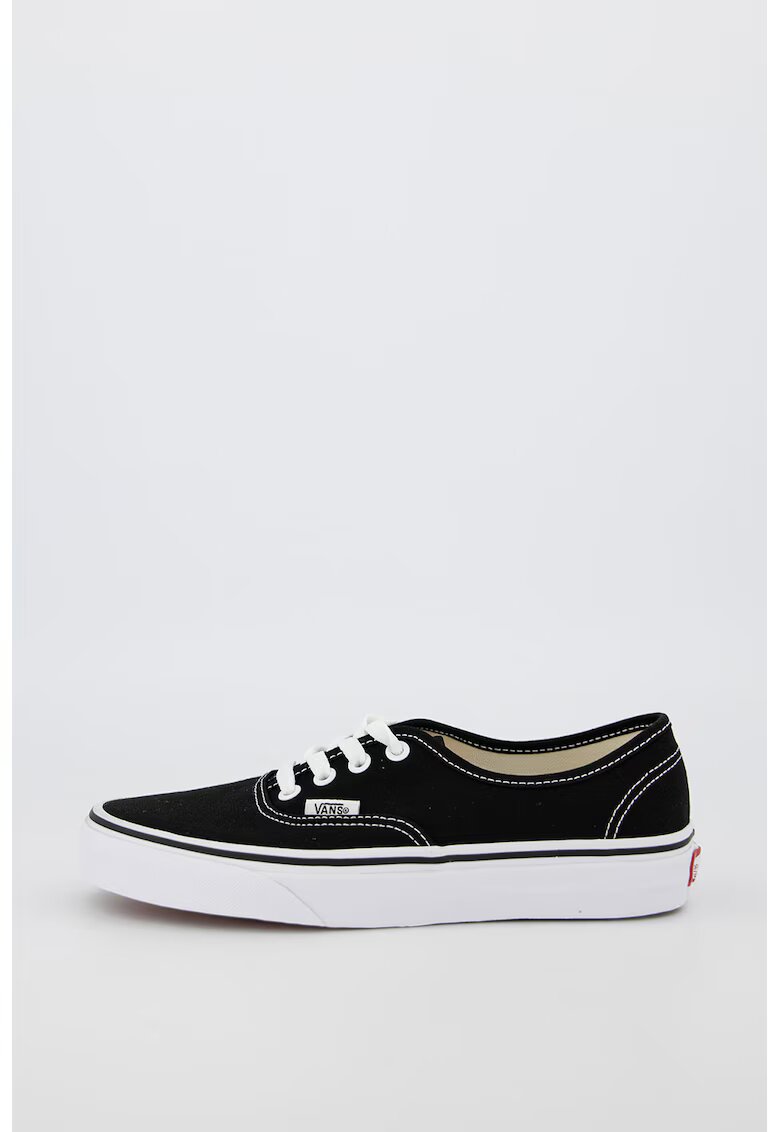 Vans Унисекс текстилни кецове Authentic с контрастни шевове - Бял/Черен