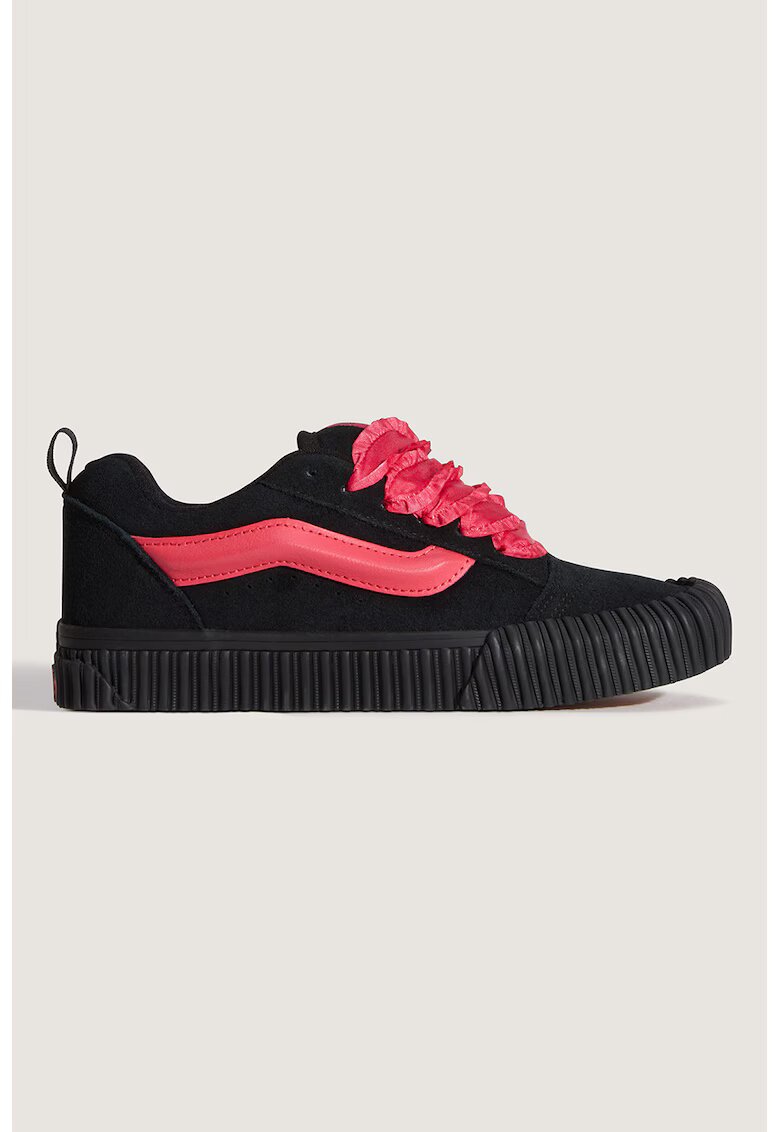 Vans Велурени кецове Knu Skool - Червен/Черен