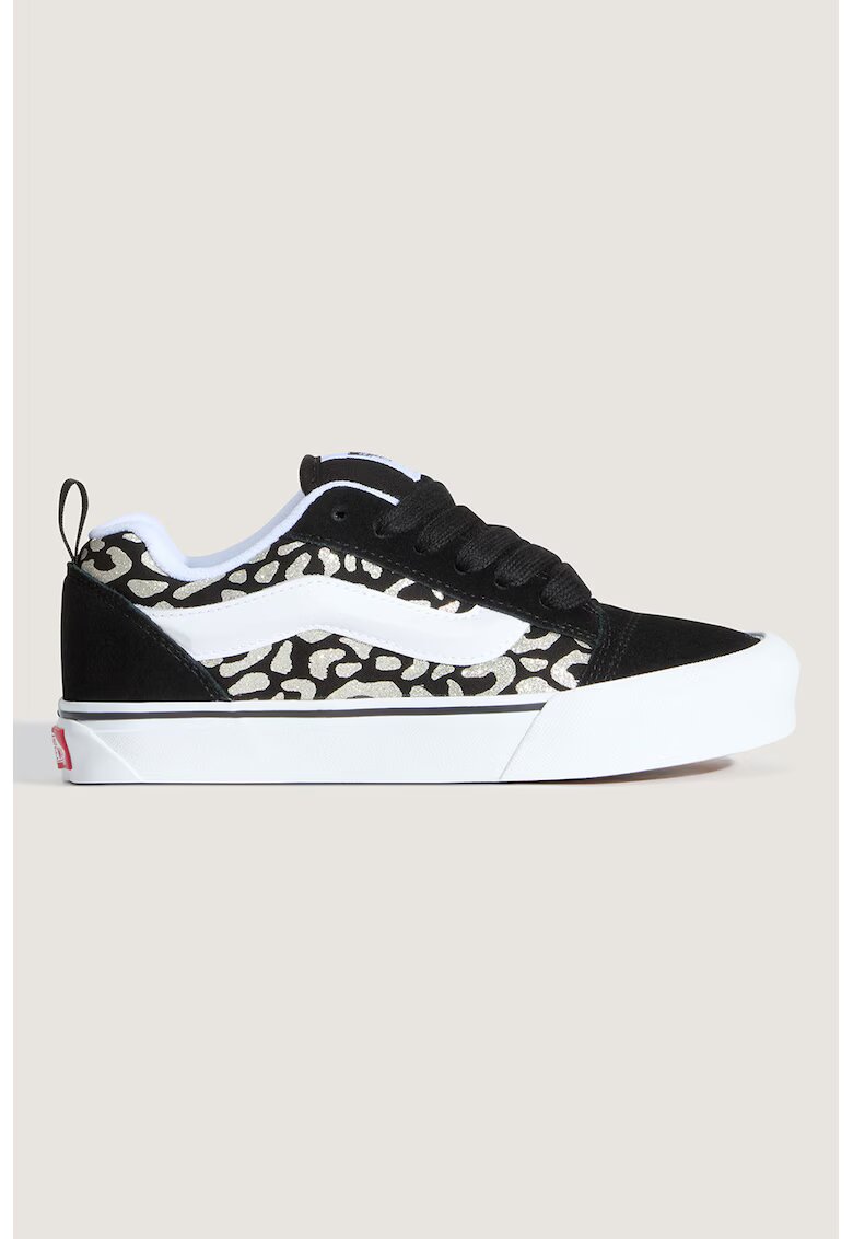 Vans Велурени кецове Knu Skool с принт - Златист/Черен