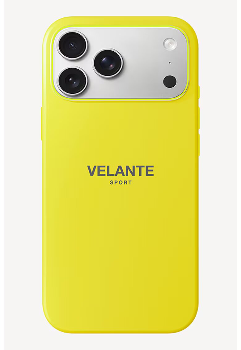 VELANTE SPORT Силиконов калъф за MagSafe iPhone 17 Pro Max - Неоново жълто