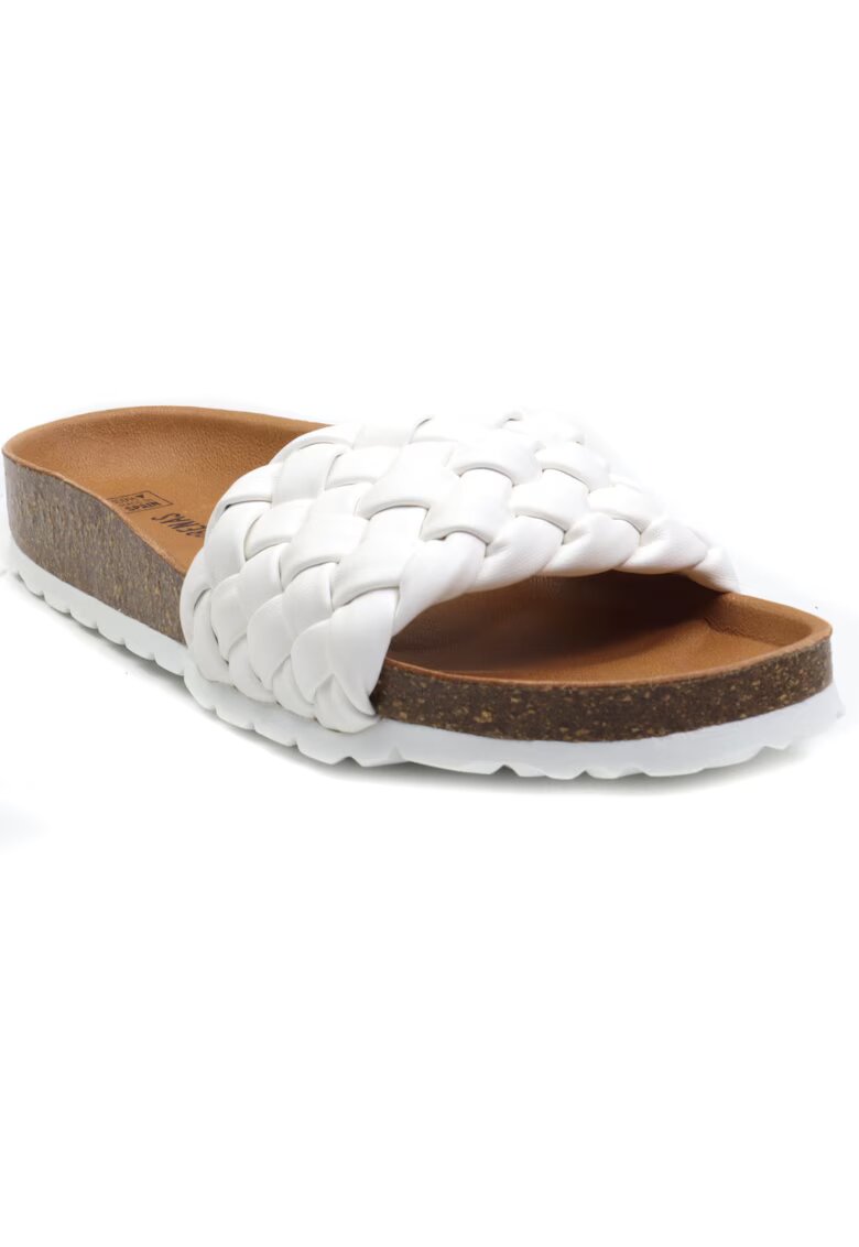 Verbenas Дамски чехли RICA TRENZA SOFT бели