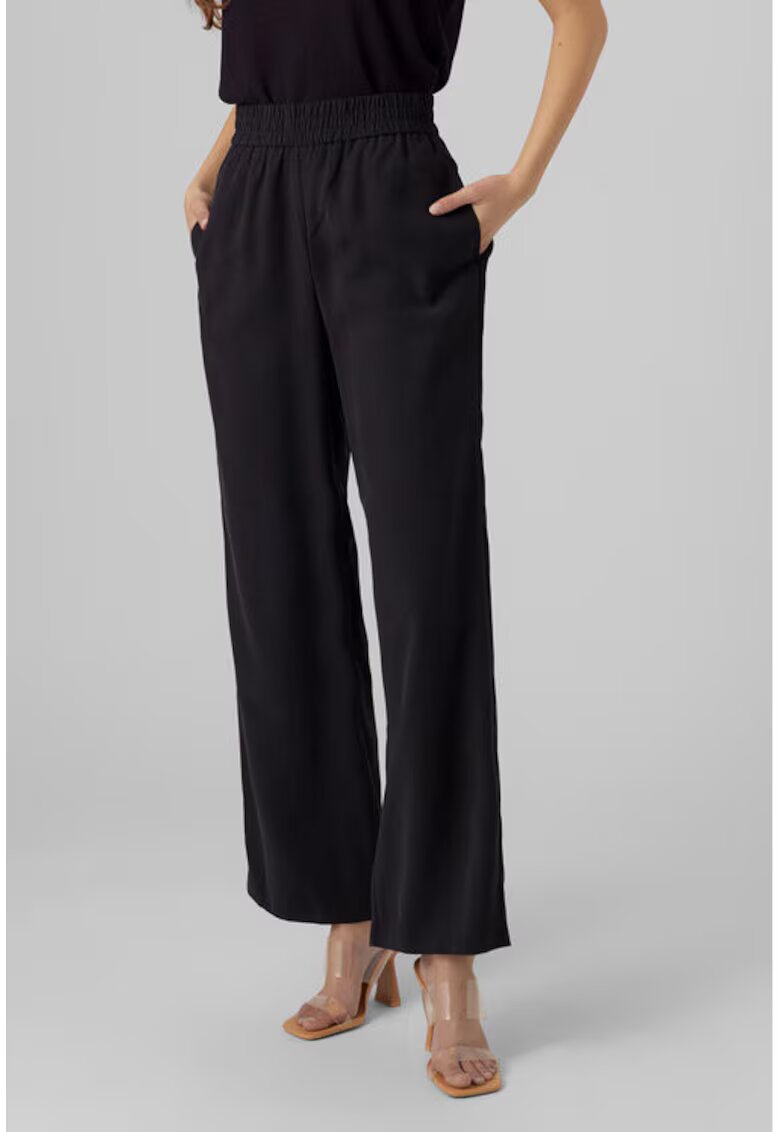 Vero Moda Дамски панталон - 303612733 - Вискоза - Черен