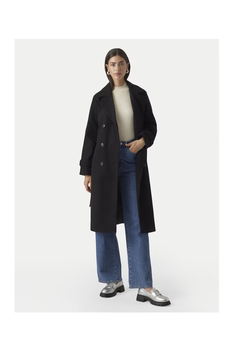 Vero Moda Дамско преходно палто черно