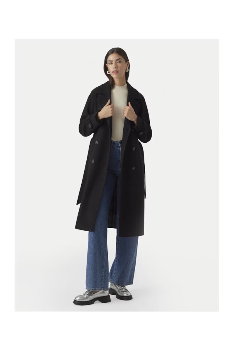 Vero Moda Дамско преходно палто черно
