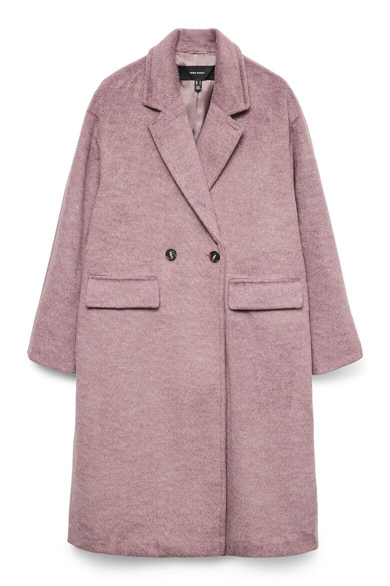 Vero Moda Двуредно палто Прашно розово