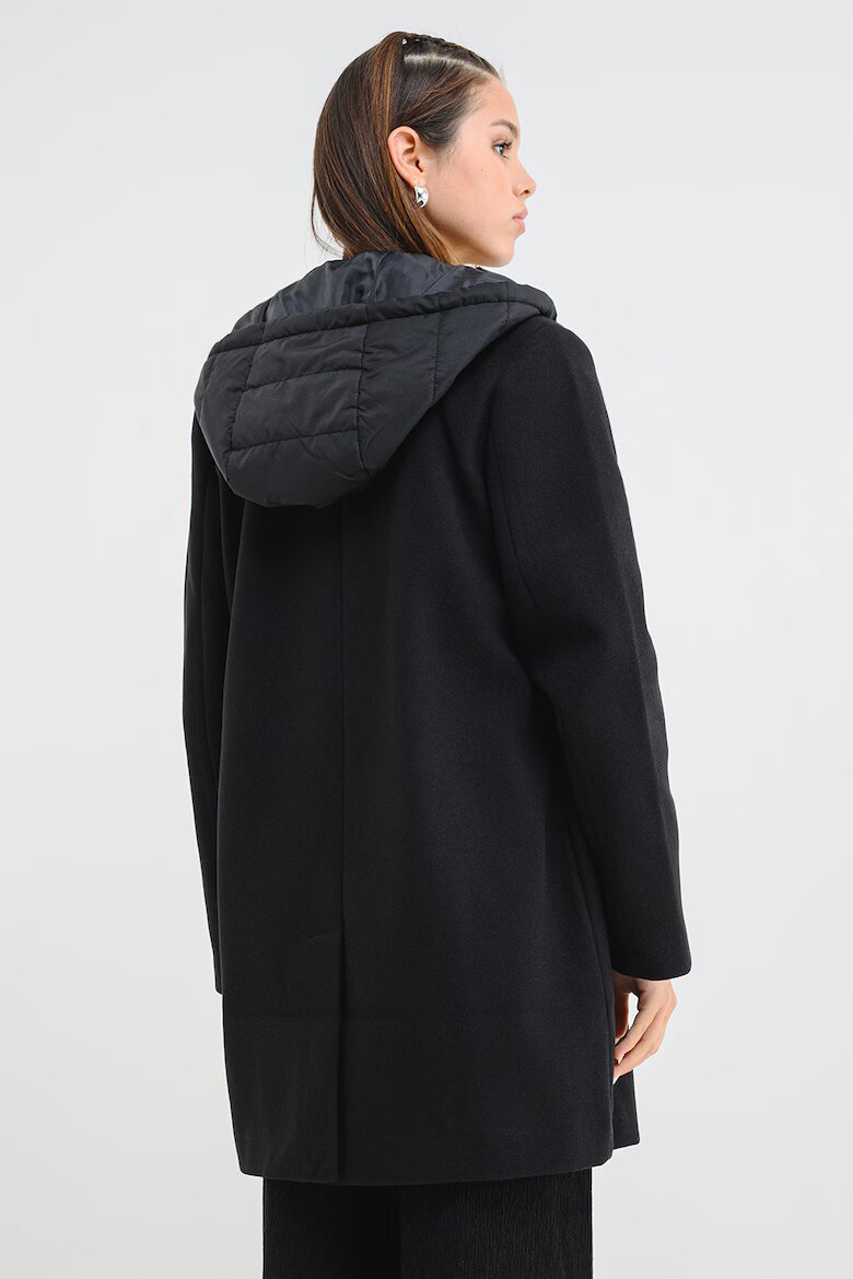 Vero Moda Палто с отделяща се качулка Черен