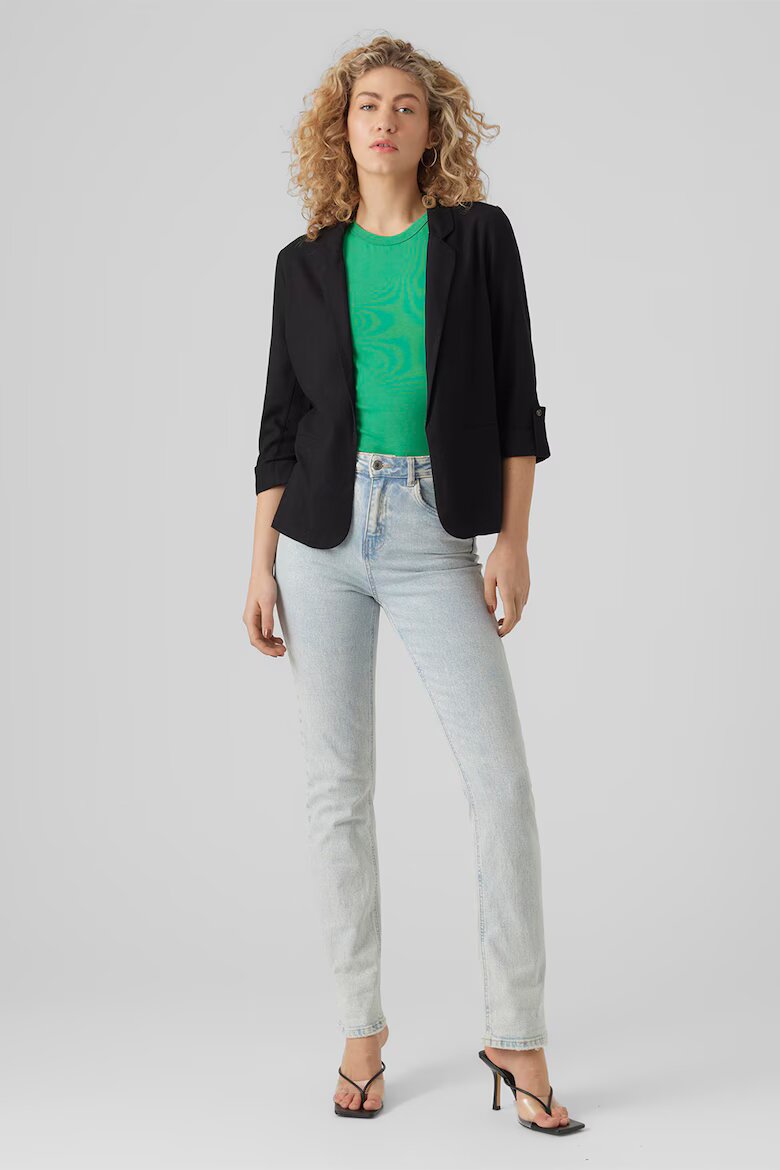 Vero Moda Сако с лен Черен