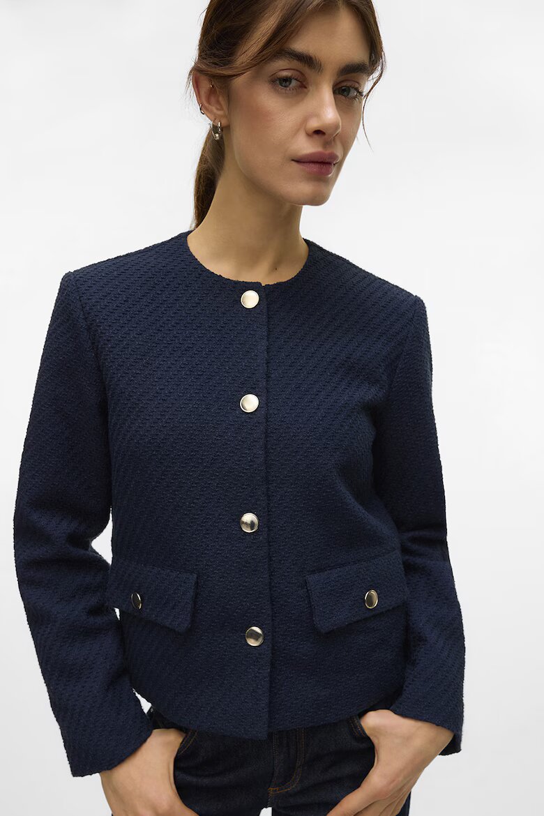 Vero Moda Яке с джобове с капаче Тъмносин