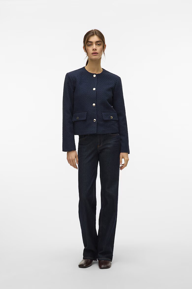 Vero Moda Яке с джобове с капаче Тъмносин