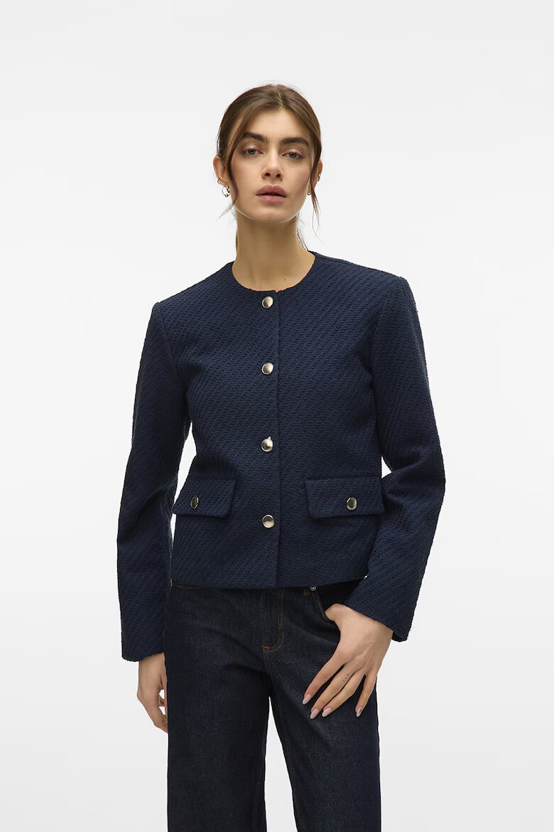 Vero Moda Яке с джобове с капаче Тъмносин