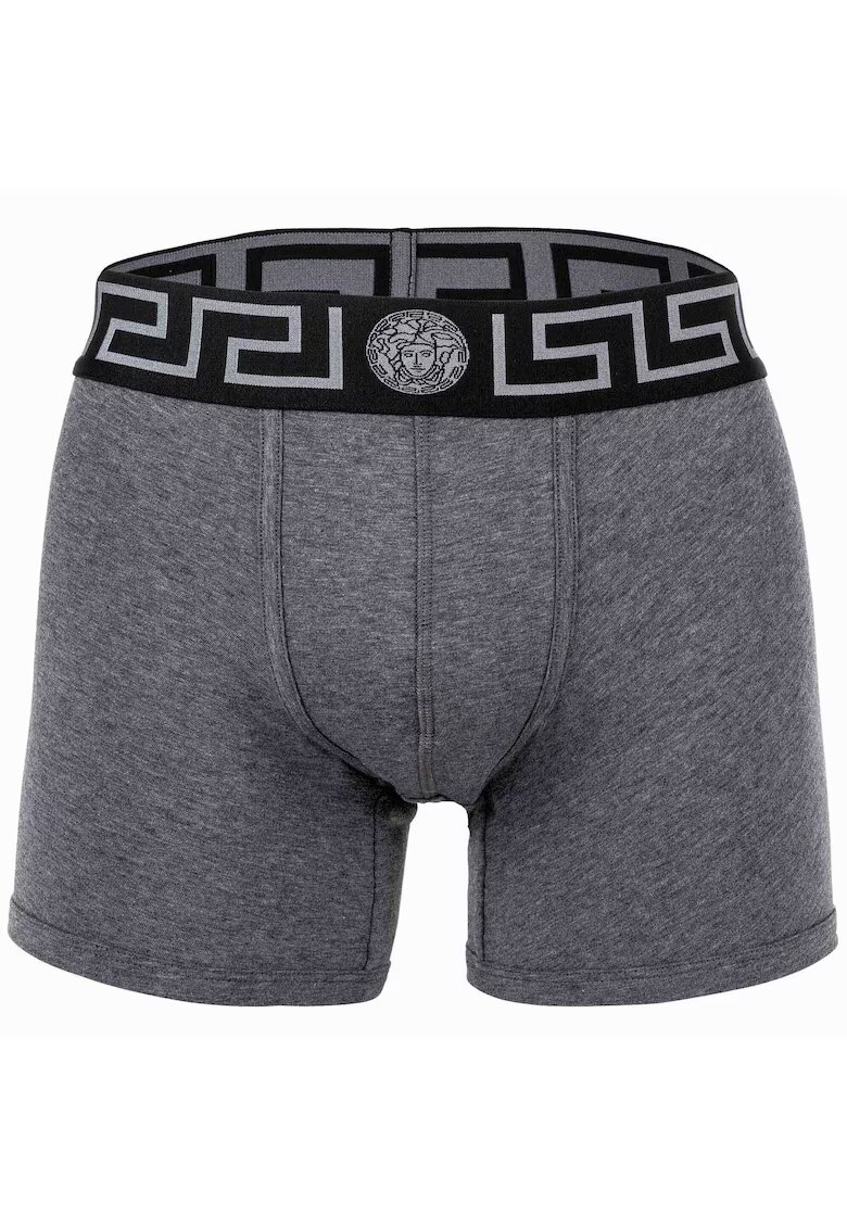 Versace Боксерки Topeka с лого - Черен/Сив/Сребрист