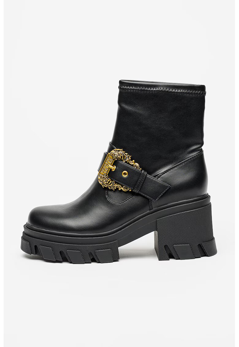 Versace Jeans Couture Боти с масивен ток