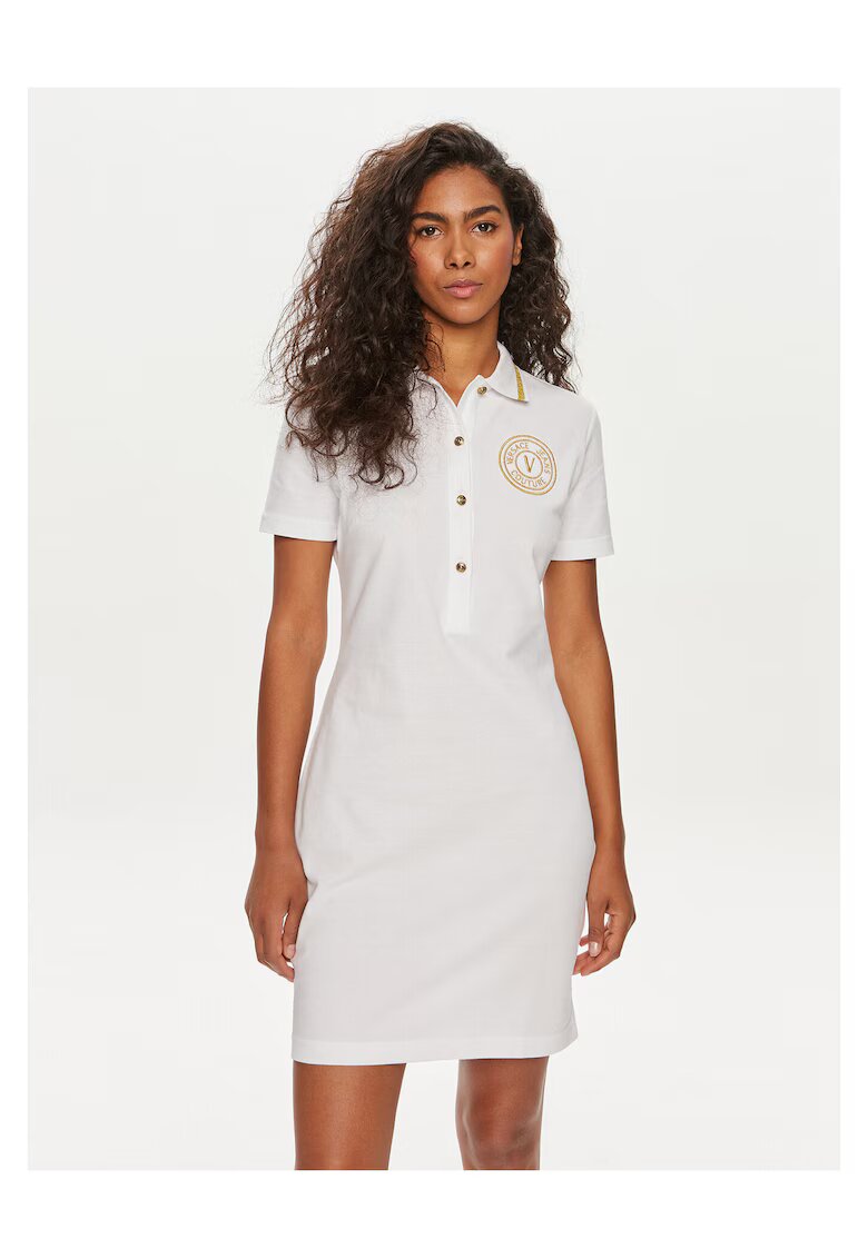 Versace Jeans Couture Дамска ежедневна рокля бяла