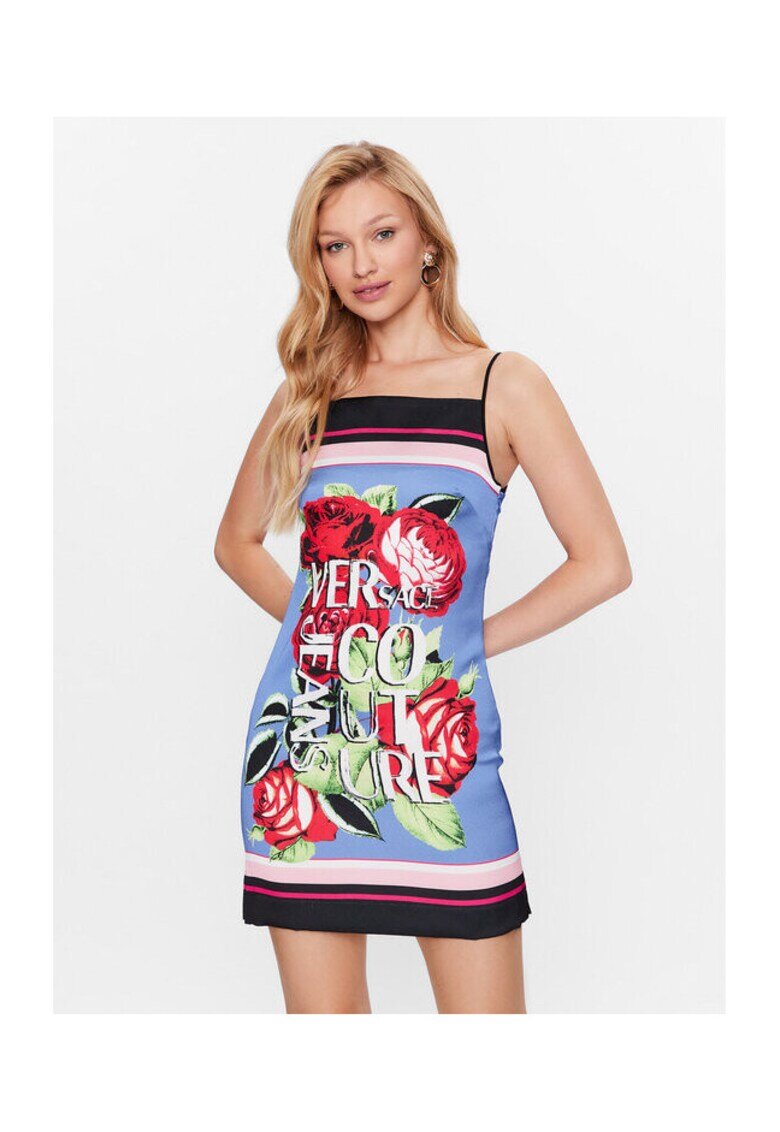 Versace Jeans Couture Дамска лятна рокля синя