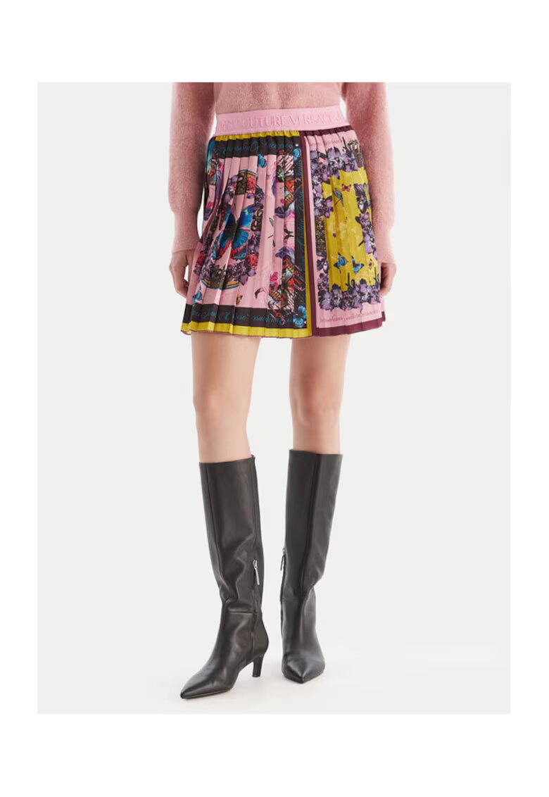 Versace Jeans Couture Дамска плисирана пола многоцветна