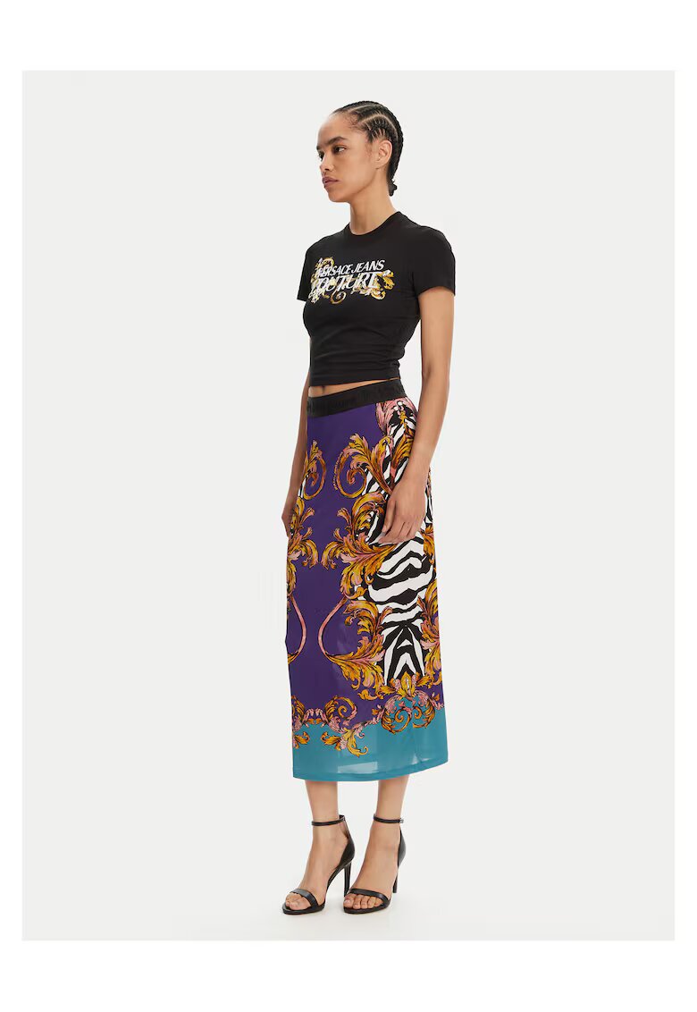 Versace Jeans Couture Дамска пола молив виолетова