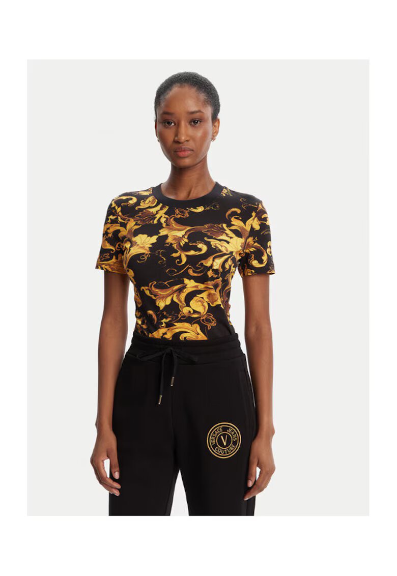 Versace Jeans Couture Дамска тениска - Черно/Златисто