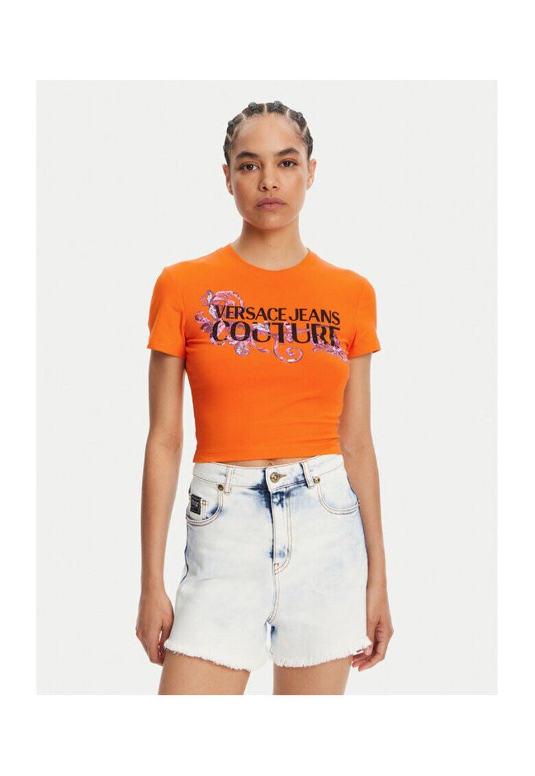 Versace Jeans Couture Дамска тениска - Оранжева