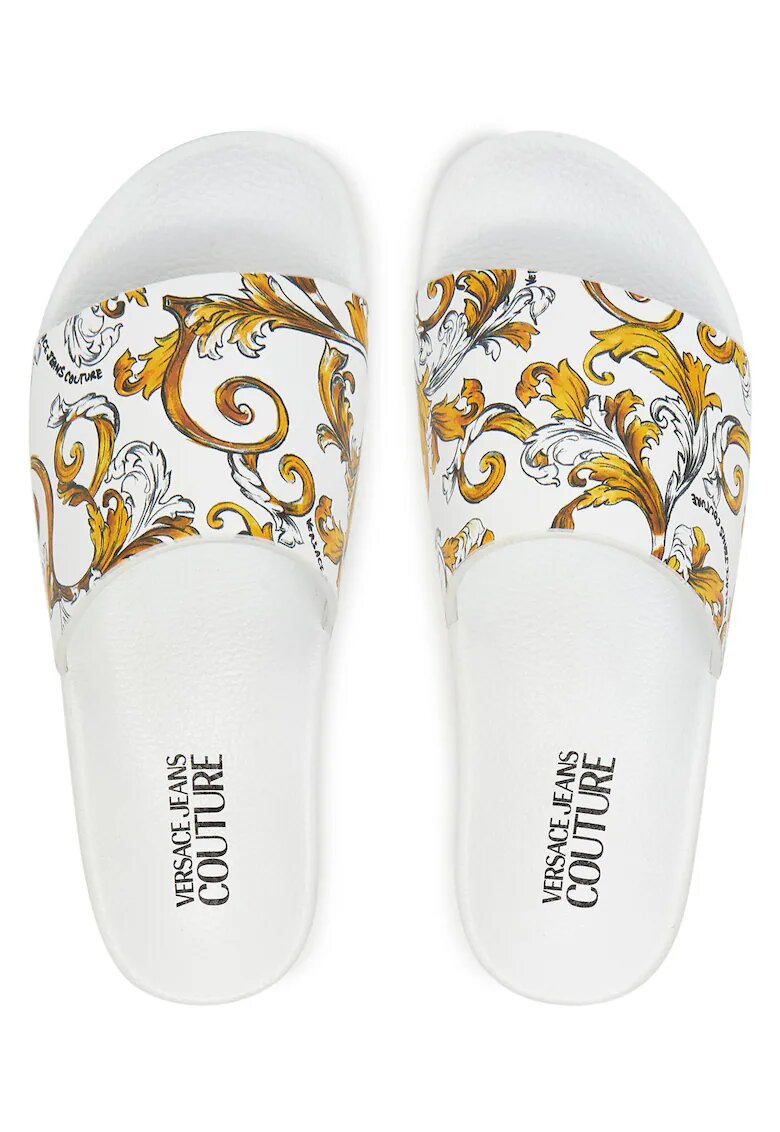 Versace Jeans Couture Дамски чехли - бяло/златисто