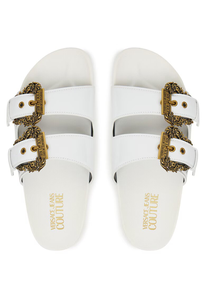 Versace Jeans Couture Дамски чехли - екологична кожа - бели