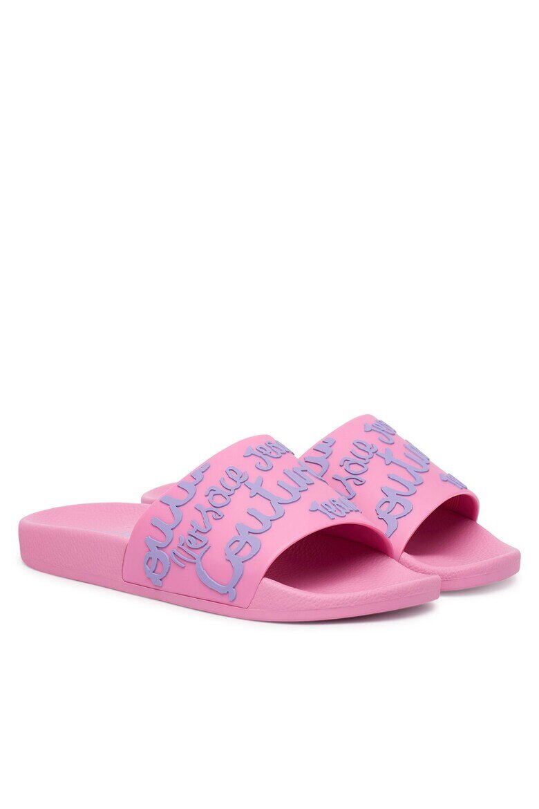 Versace Jeans Couture Дамски чехли розови пластмасови