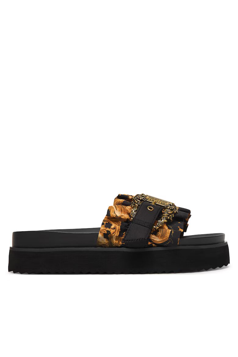 Versace Jeans Couture Дамски чехли текстил черен Черен
