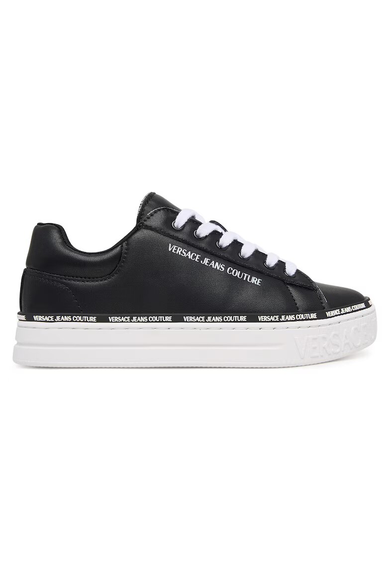Versace Jeans Couture Дамски кецове 899 79VA3SK5 - естествена кожа - черен