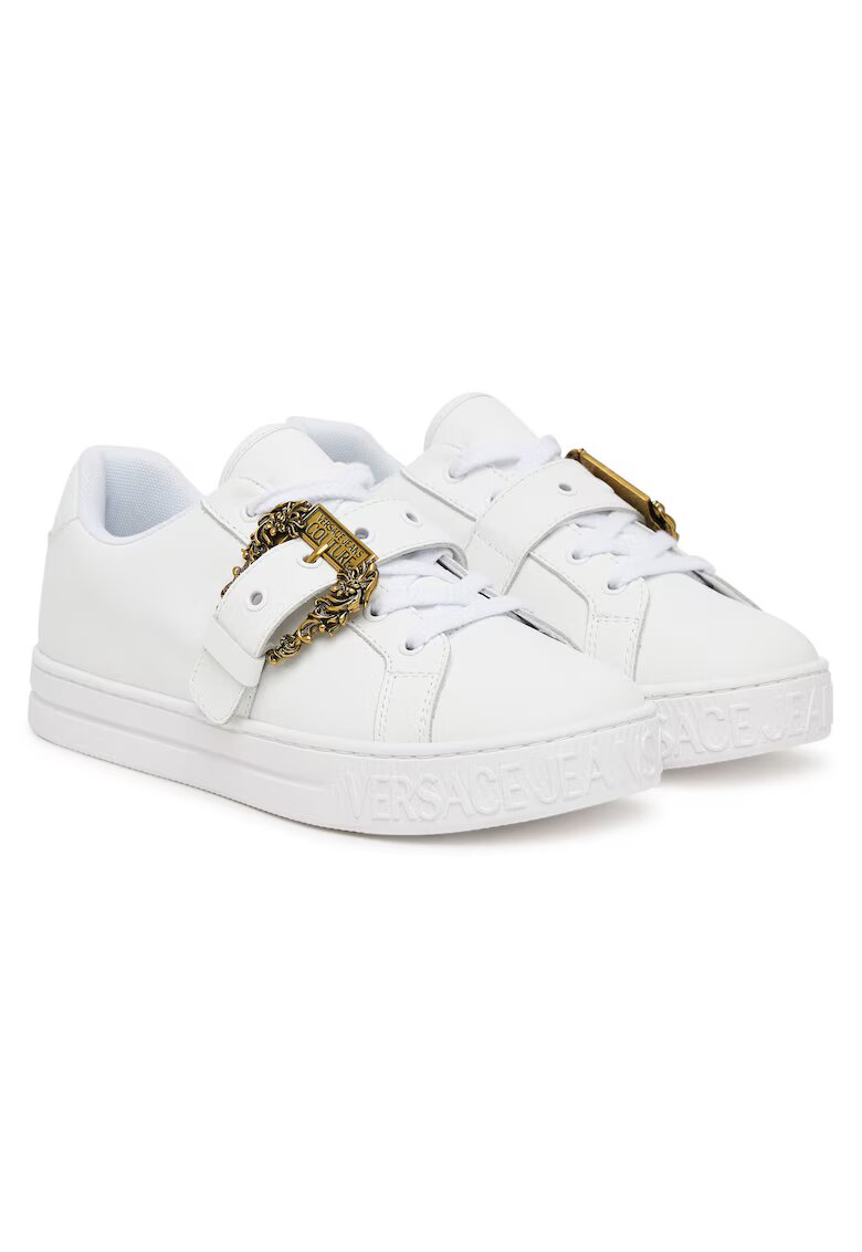 Versace Jeans Couture Дамски кецове екологична кожа - ZPB27 003 79VA3SK9 - бели