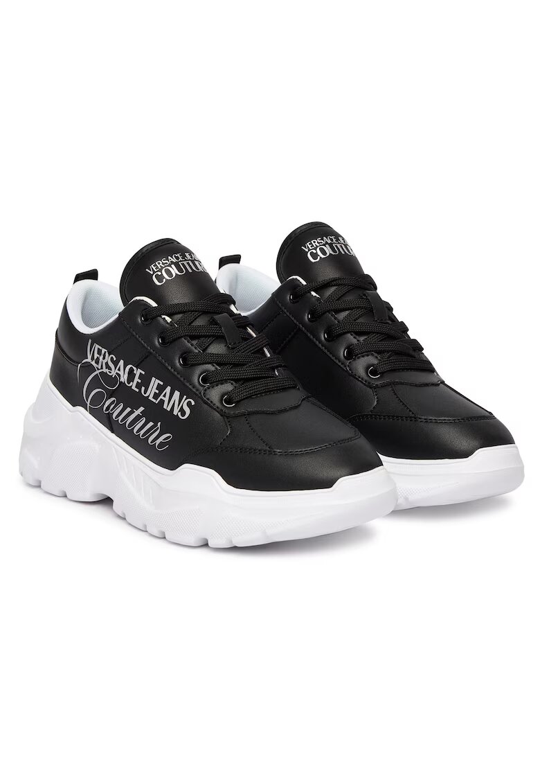 Versace Jeans Couture Дамски кецове естествена кожа - - синтетичен материал
