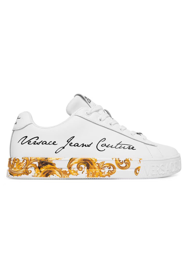 Versace Jeans Couture Дамски кецове - кожа - бели