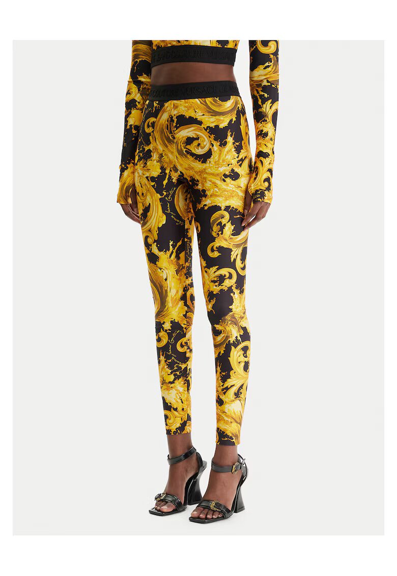 Versace Jeans Couture Дамски клин - Черен - Полиестер - Златист