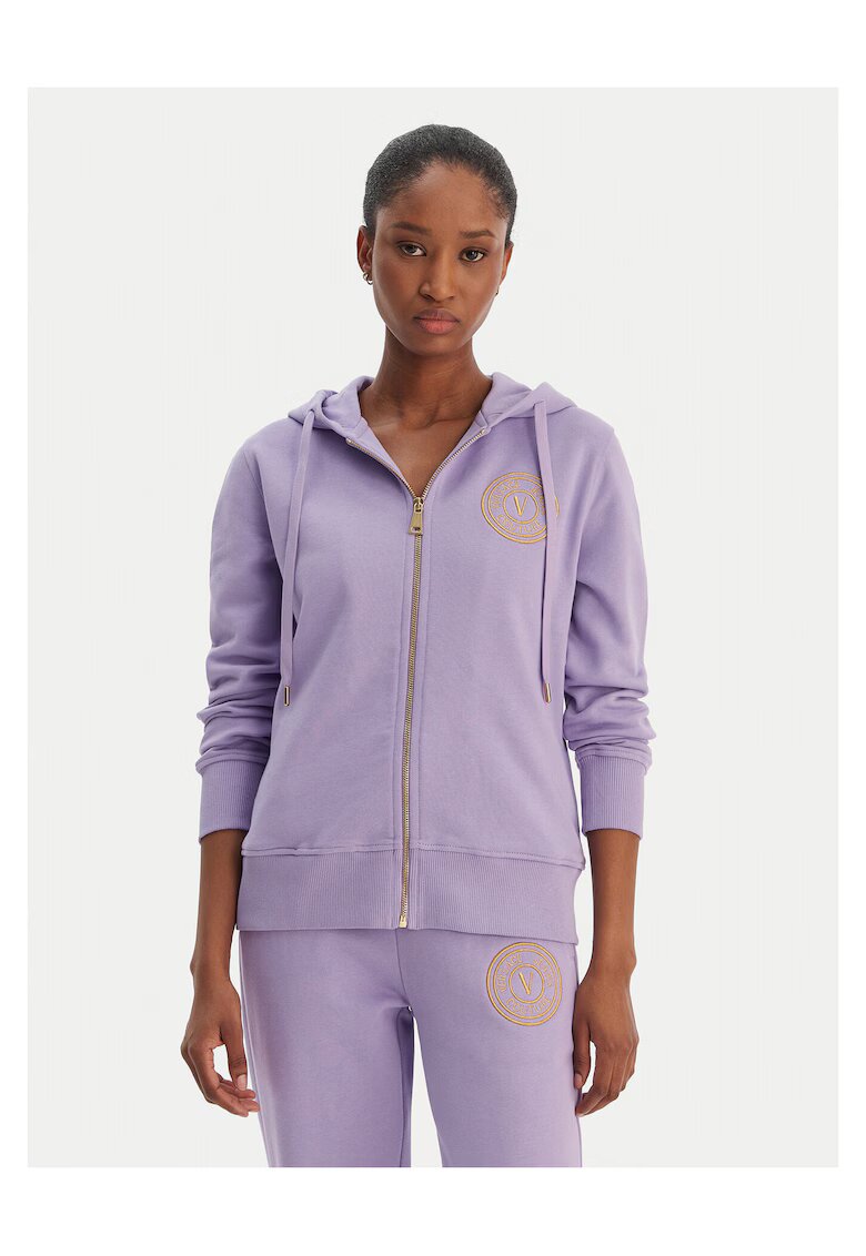 Versace Jeans Couture Дамски лилав суичър с цип