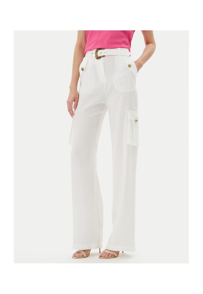 Versace Jeans Couture Дамски панталони бели