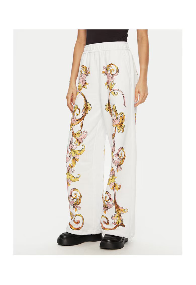 Versace Jeans Couture Дамски панталони - бял/златист