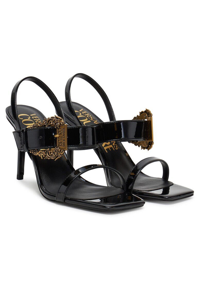 Versace Jeans Couture Дамски сандали - екологична кожа - черен -