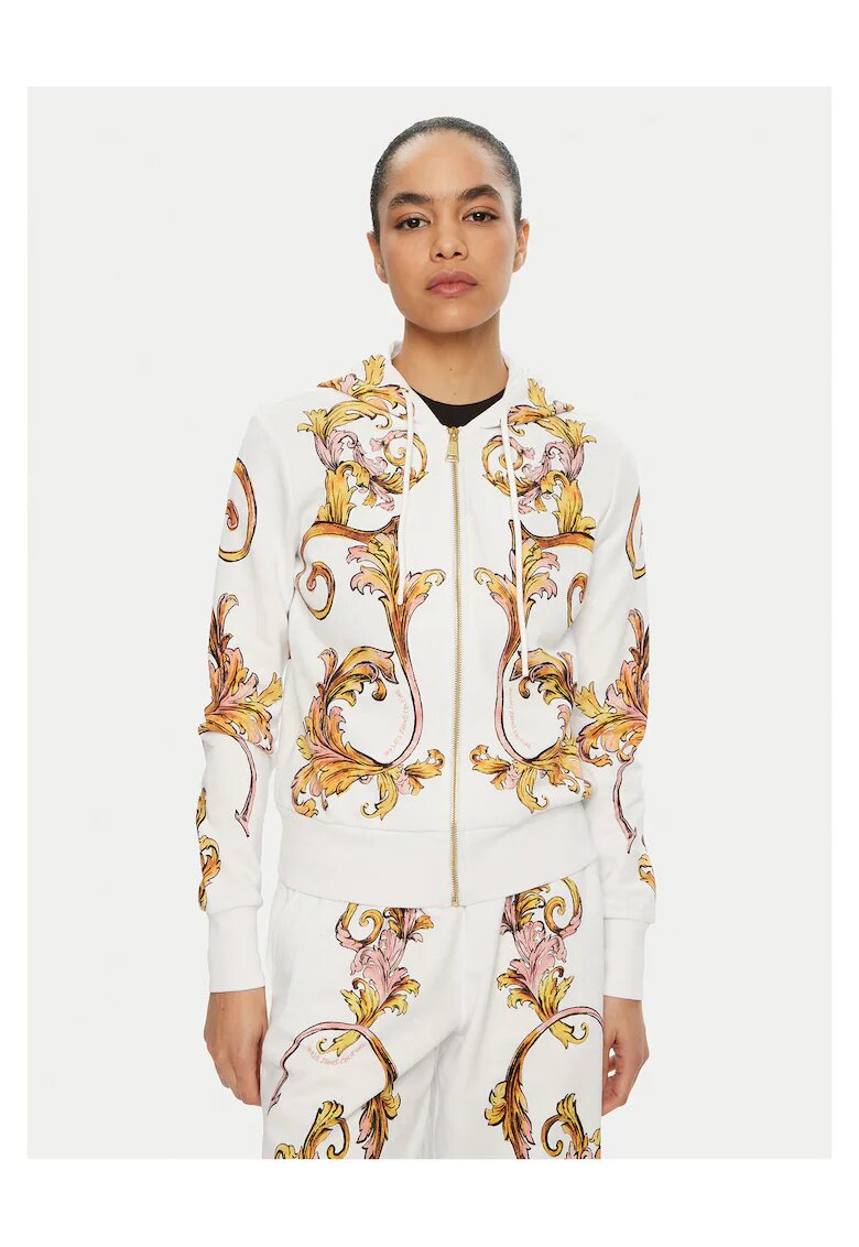 Versace Jeans Couture Дамски суичър бял и златист