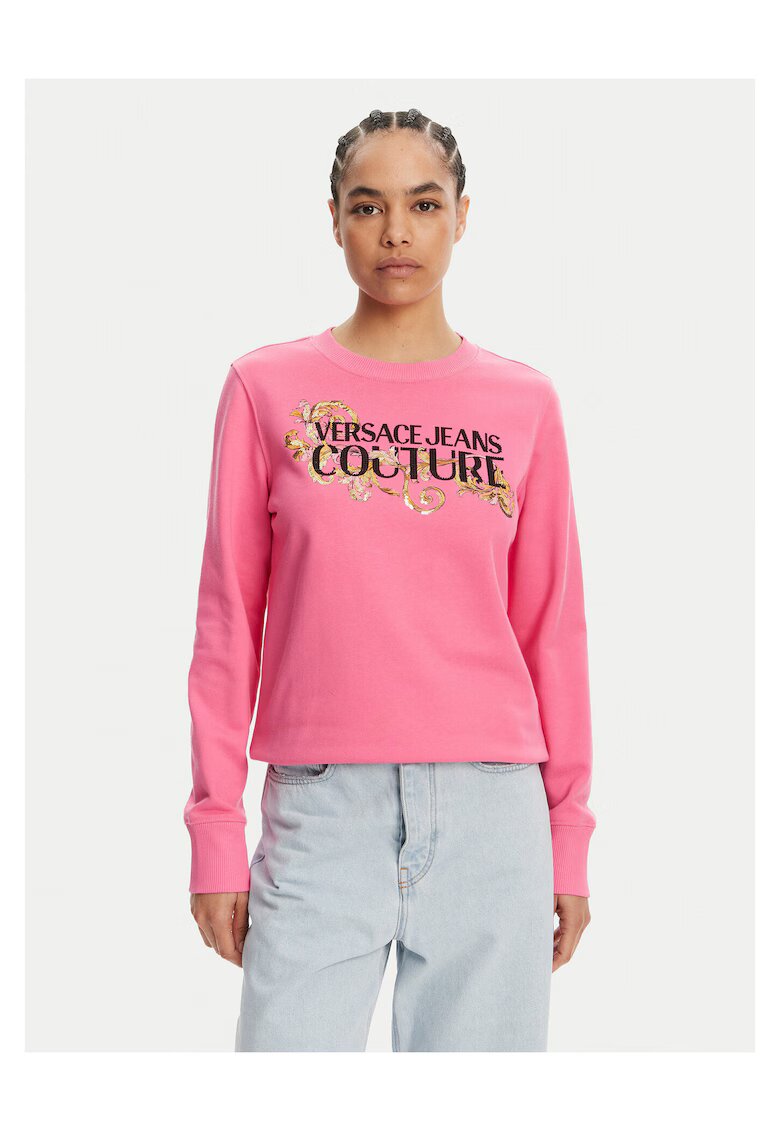 Versace Jeans Couture Дамски суичър розов - мек