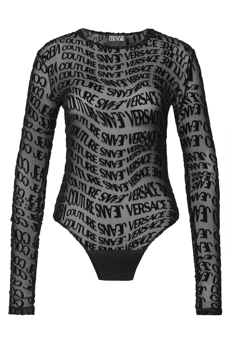 Versace Jeans Couture Дамско боди черно - с лого