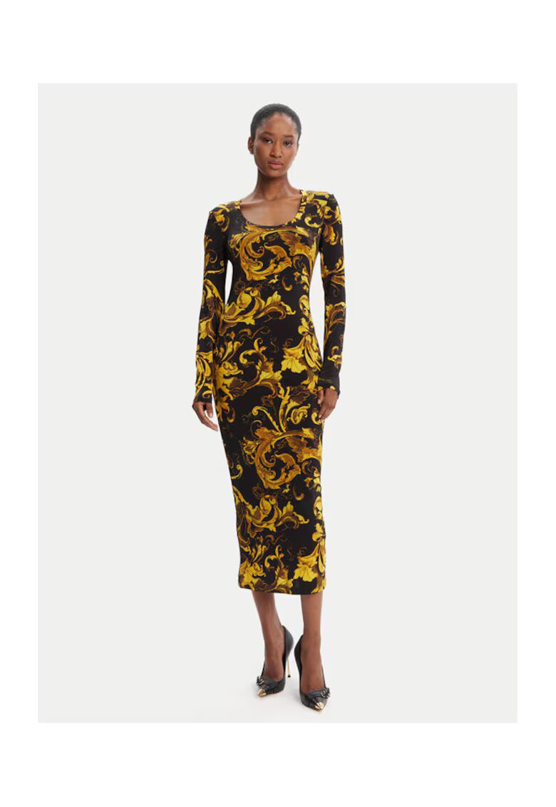 Versace Jeans Couture Ежедневна дамска рокля черна