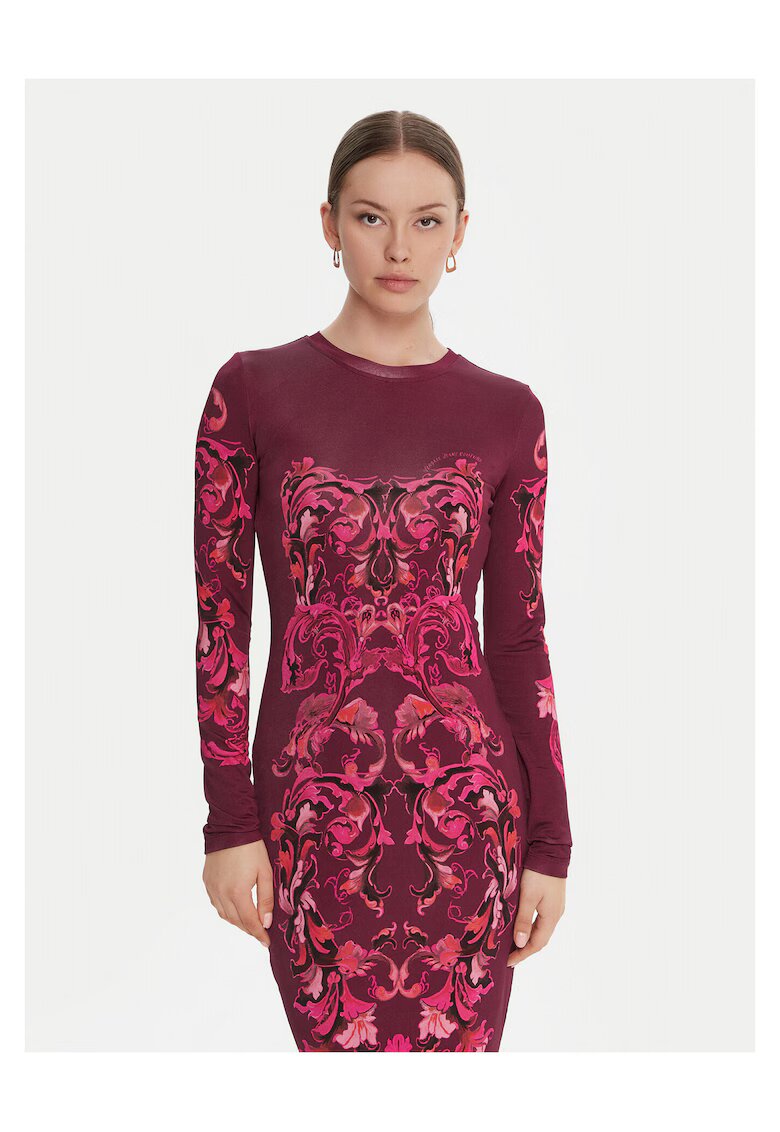 Versace Jeans Couture Ежедневна дамска рокля виолетова